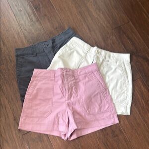 Old Navy High Waist Pink and White Shorts
